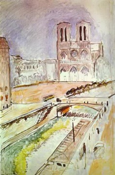  Matisse Art Painting - NotreDame abstract fauvism Henri Matisse